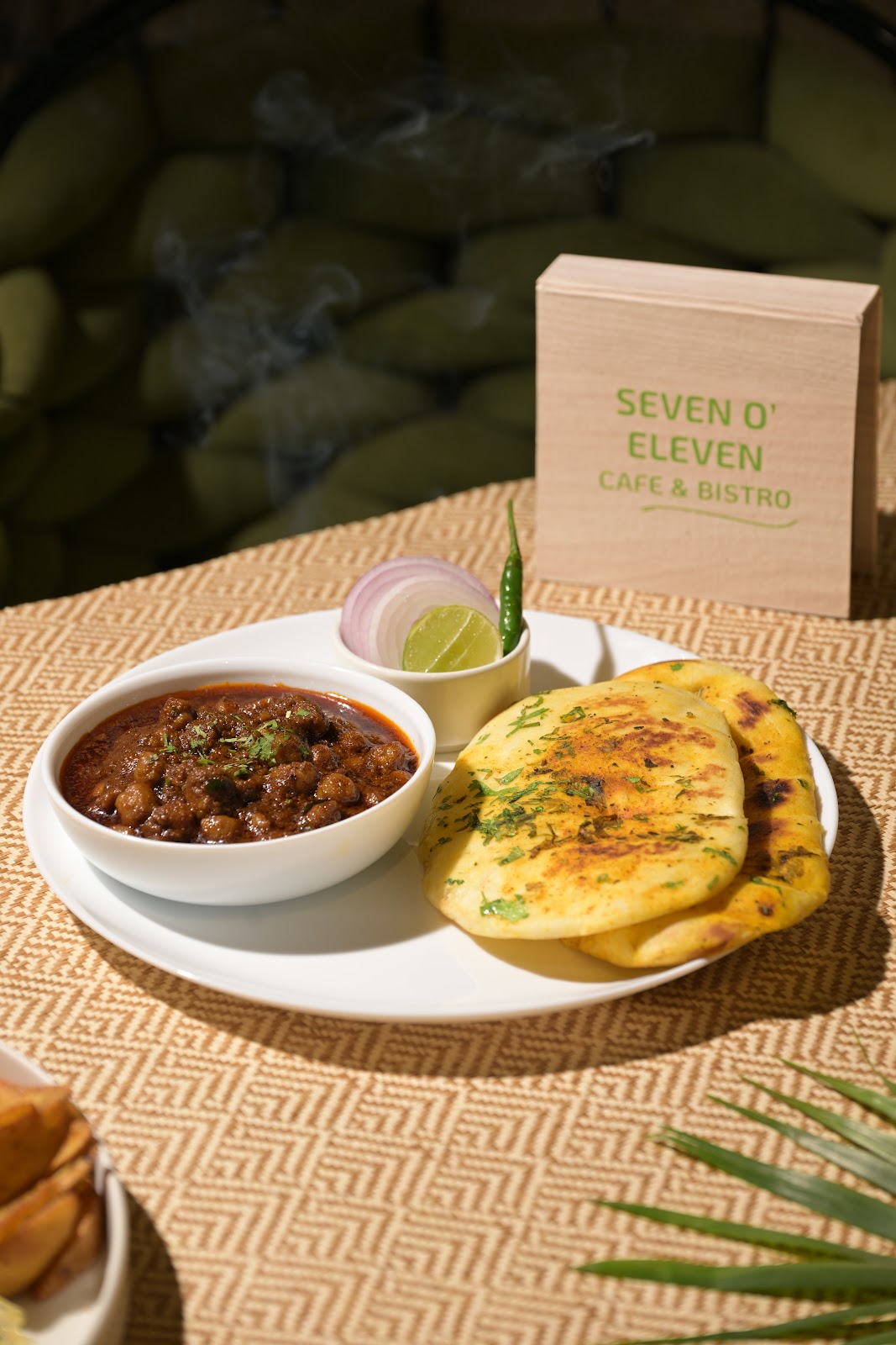 Seven O' Eleven semi-outdoor seating area